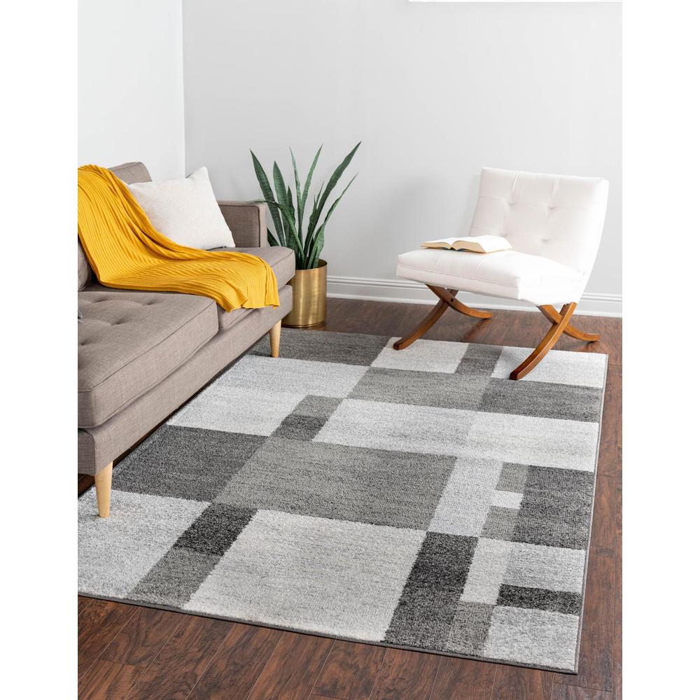 Unique Loom Rectangular 2x3 Rug in Gray (3164333). The main picture.