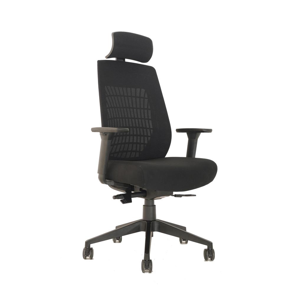 Boss Mesh Task Chair w/Headrest. Picture 1