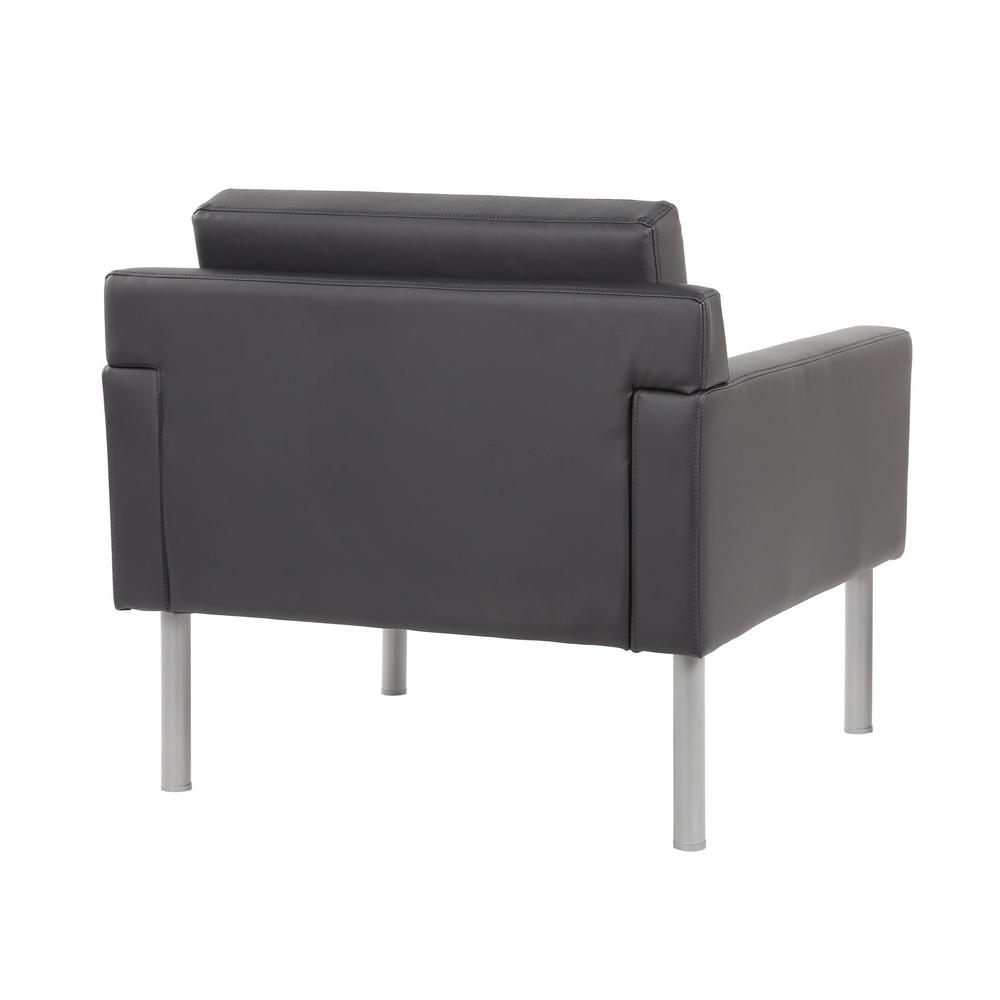 Boss Black Antimicrobial Vinyl Lounge Chair. Picture 4