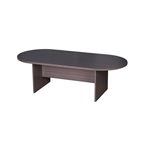 Boss 95W X 43D Race Track Conference Table, Driftwood. Picture 1