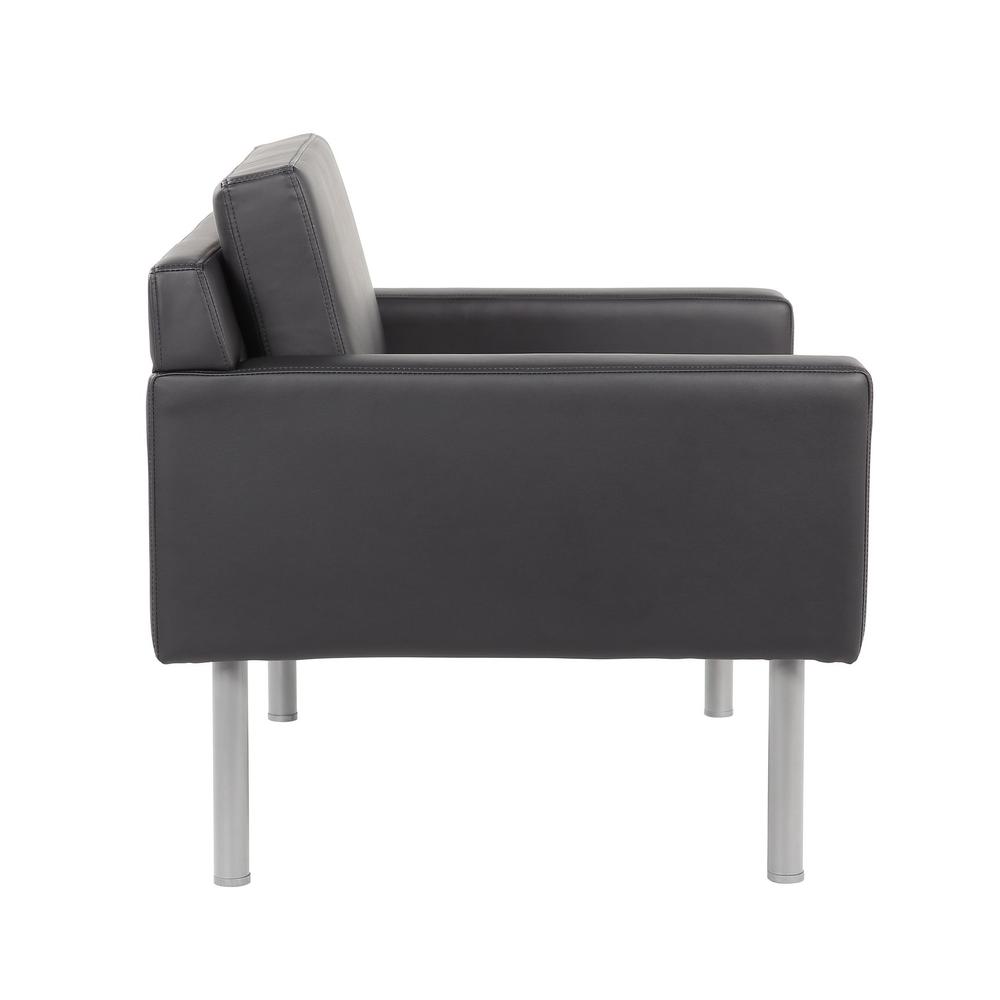 Boss Black Antimicrobial Vinyl Lounge Chair. Picture 6