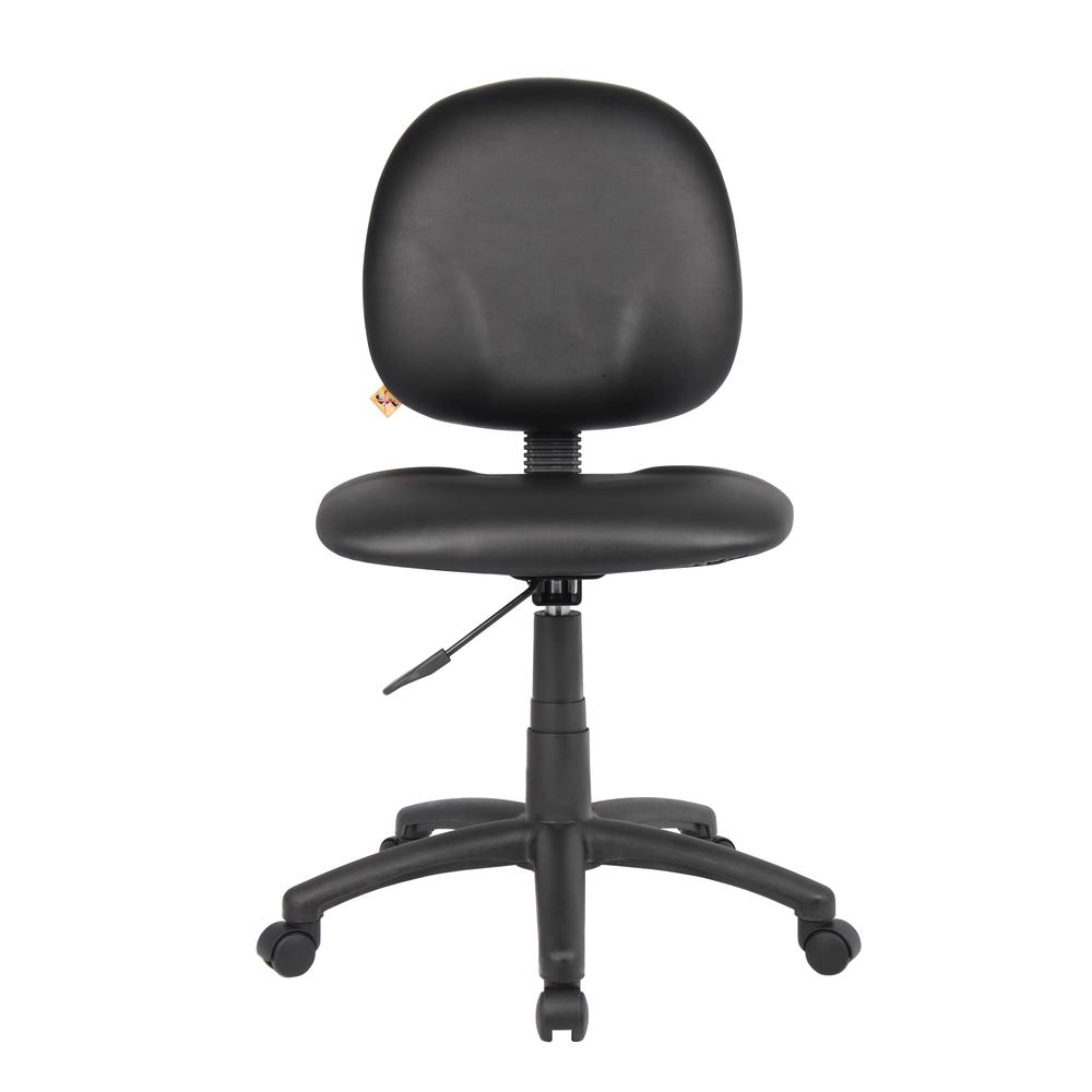 Boss Diamond Task Chair In Black Caressoft. Picture 4