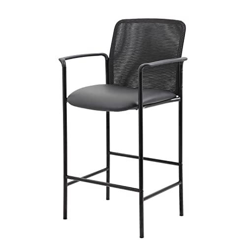 Boss Contemporary Mesh Counter Stool, Black. Picture 4