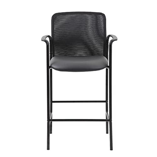 Boss Contemporary Mesh Counter Stool, Black. Picture 3