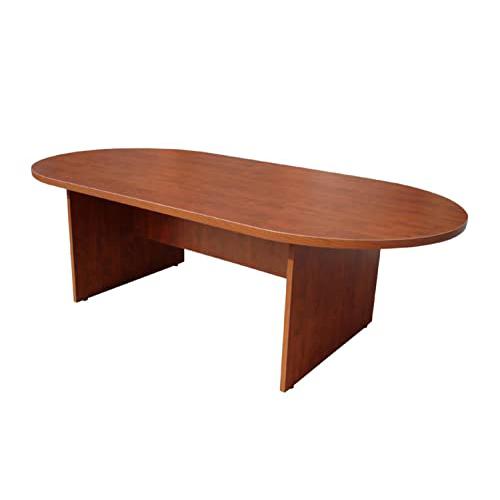 Boss 71W X 35D Race Track Conference Table, Driftwood. Picture 1