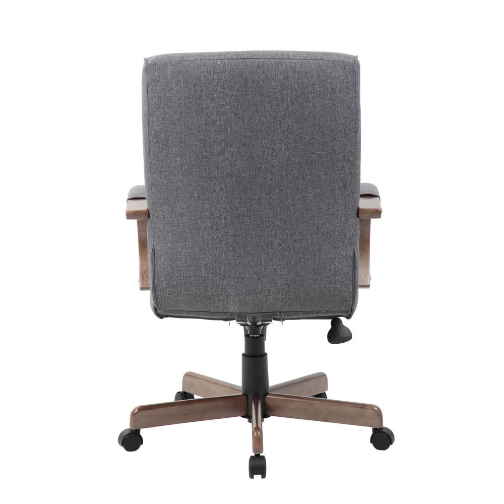 Boss Modern Executive Conference Chair Slate grey w Driftwood