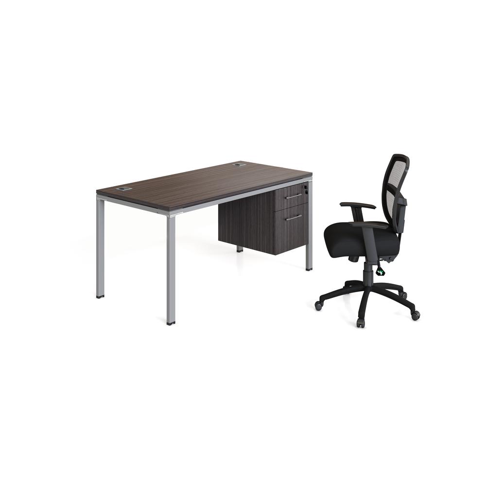 Single Desk With (1) Pedestal,  71" X 30"Desk Top (Ea). Picture 2