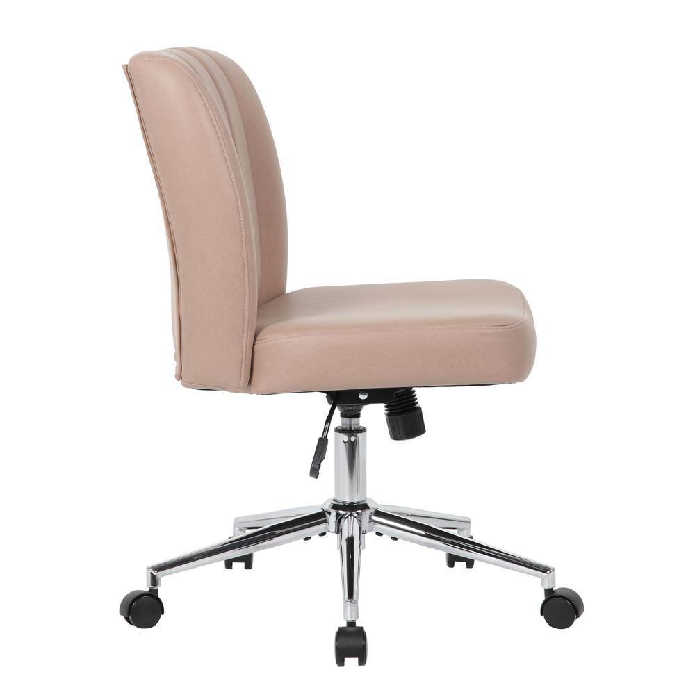 Boss Soft Touch Vinyl Task Chair, Tan. Picture 4