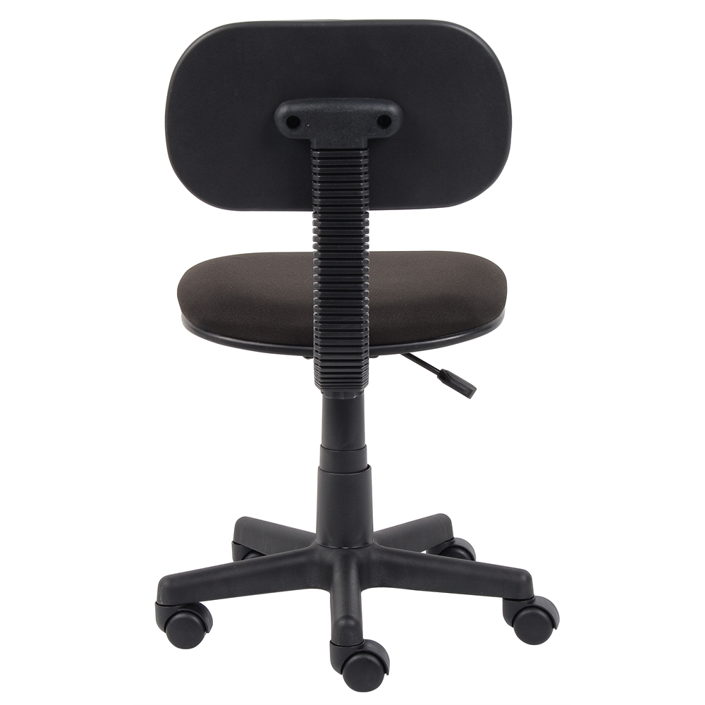 Boss Black Fabric Steno Chair. Picture 1
