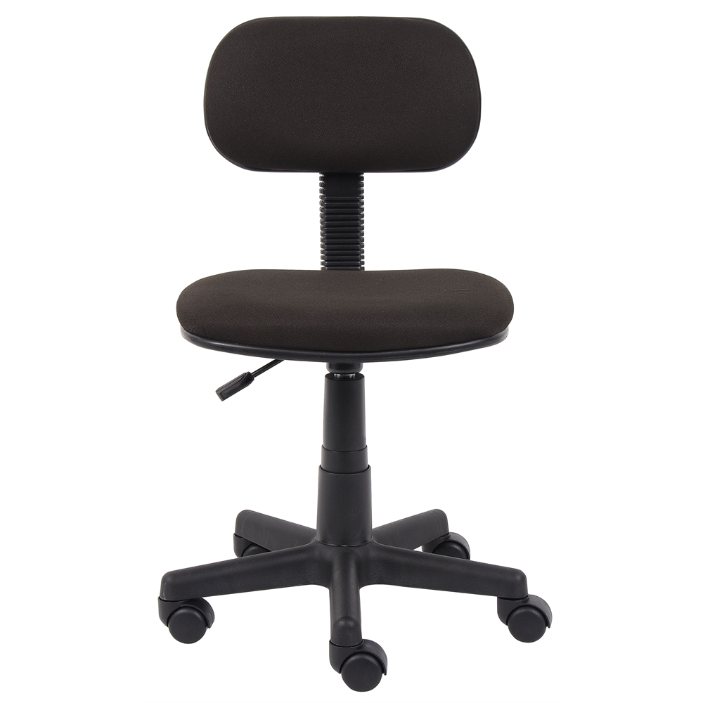 Boss Black Fabric Steno Chair. Picture 3