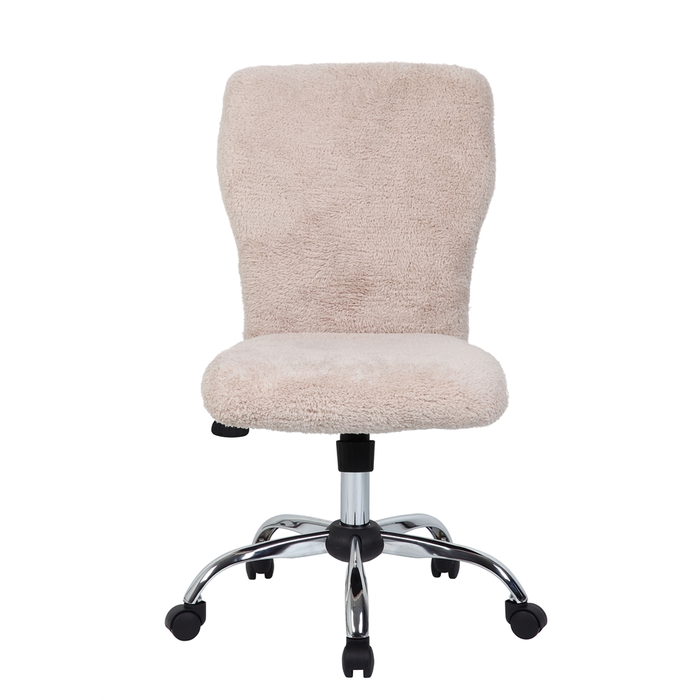 Tiffany Fur Chair-Cream. Picture 3