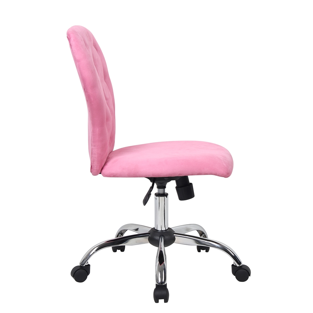 Tiffany Microfiber Chair-Pink. Picture 5