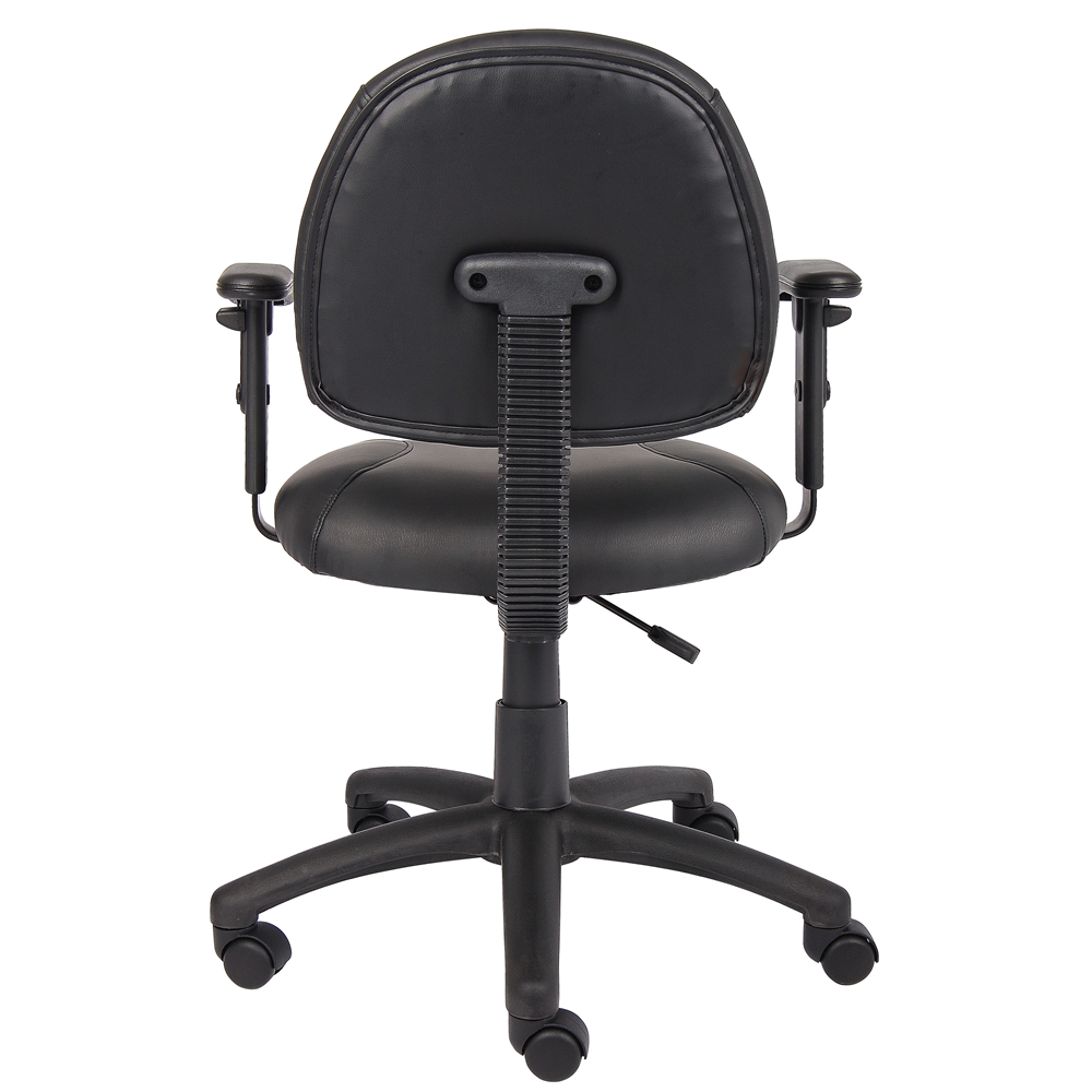 Boss Black Posture Chair W/ Adjustable Arms. Picture 2