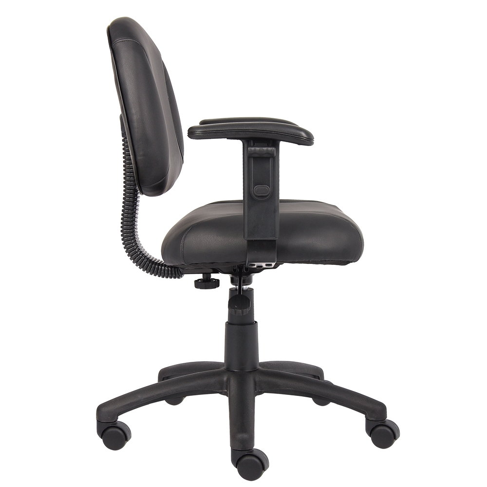 Boss Black Posture Chair W/ Adjustable Arms. Picture 6