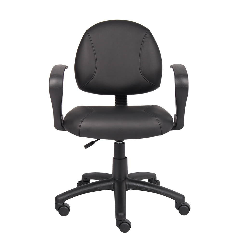Boss Black Posture Chair W/ Loop Arms. Picture 3