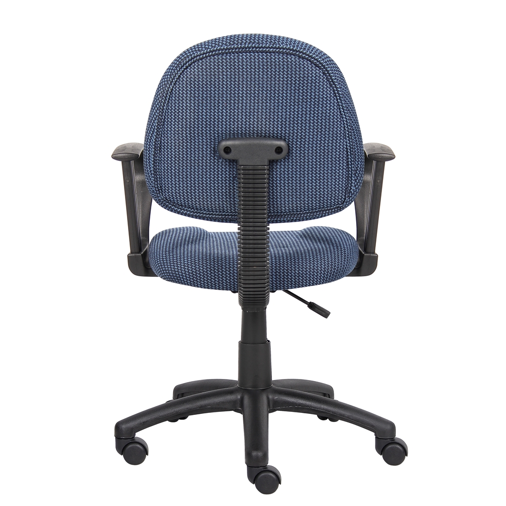 Boss Blue  Deluxe Posture Chair W/ Loop Arms. Picture 2