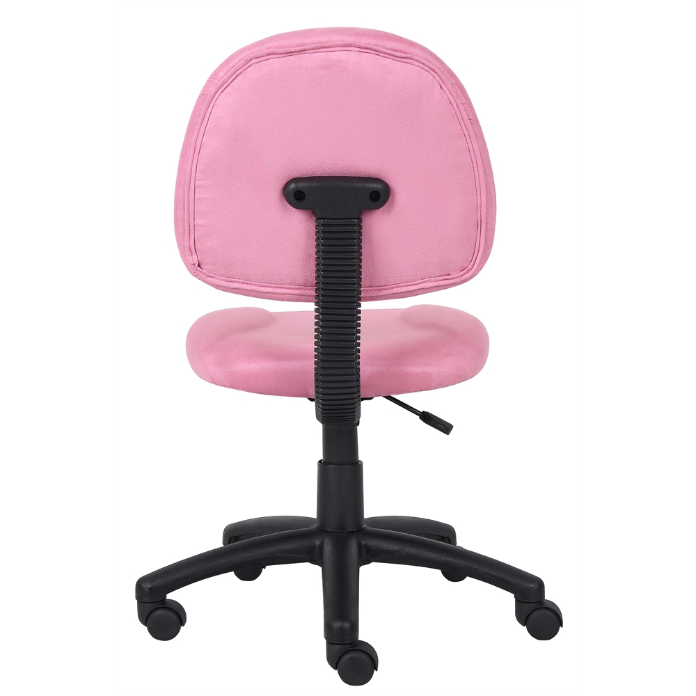 Boss Pink Microfiber Deluxe Posture Chair. Picture 2