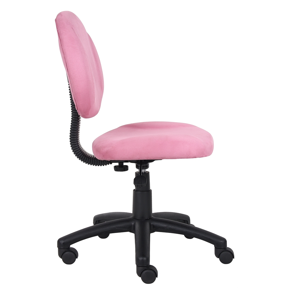 Boss Pink Microfiber Deluxe Posture Chair. Picture 5