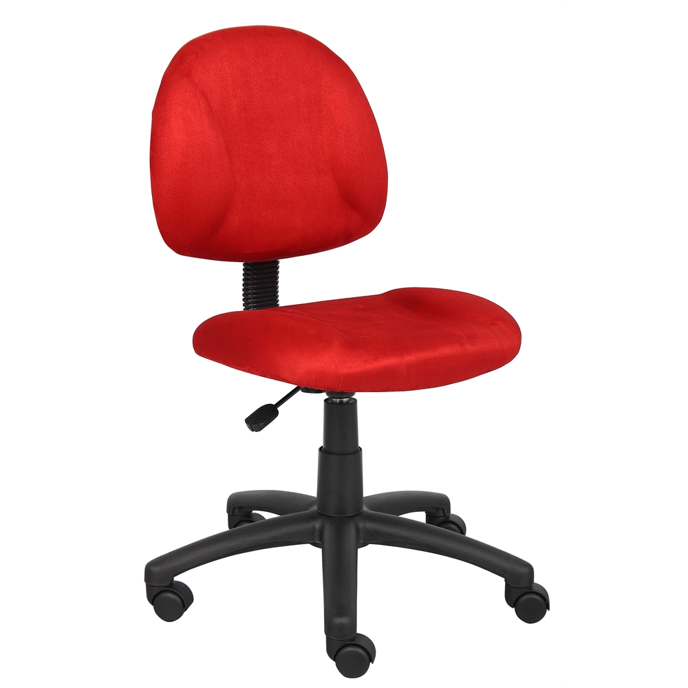 Boss Red Microfiber Deluxe Posture Chair. The main picture.