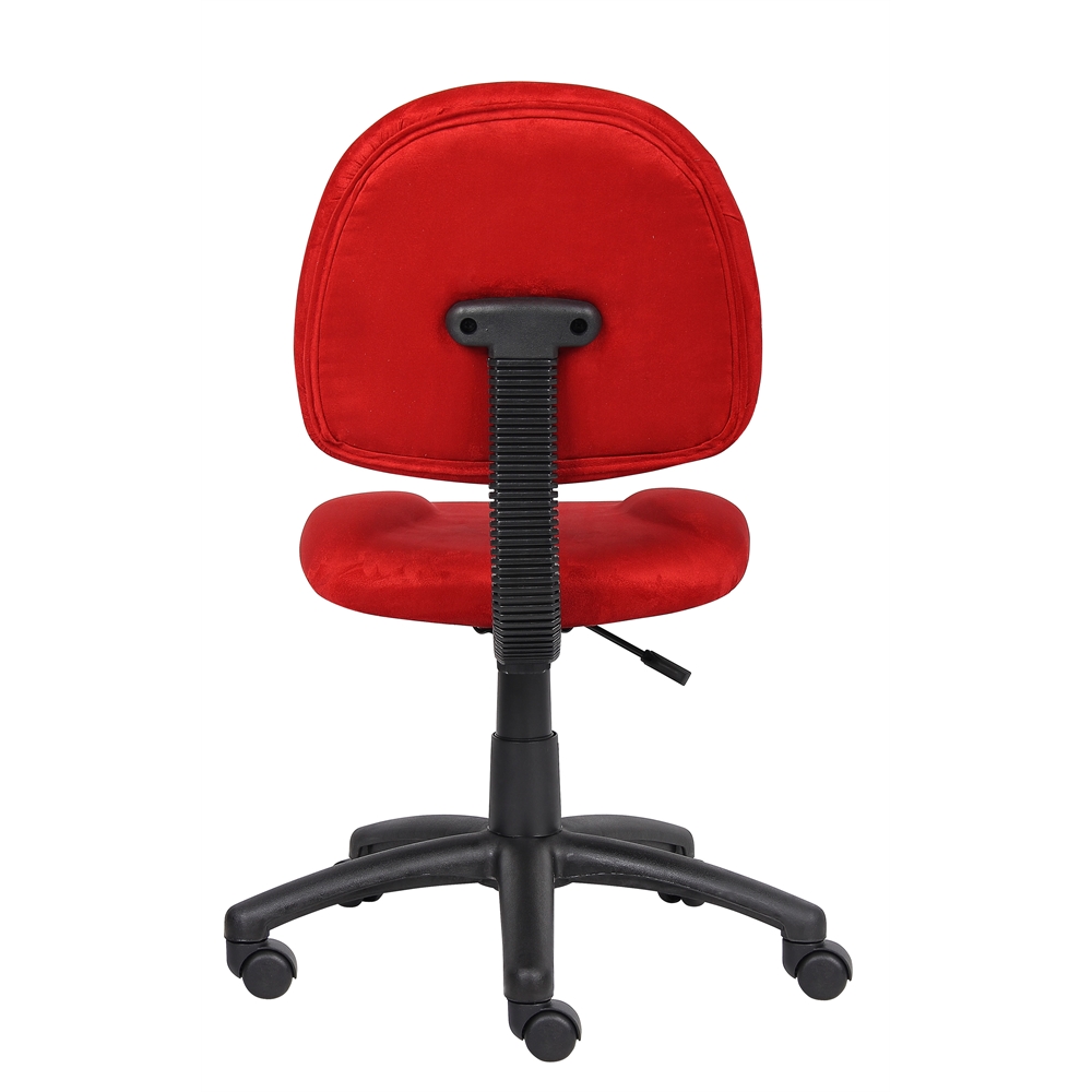 Boss Red Microfiber Deluxe Posture Chair. Picture 2