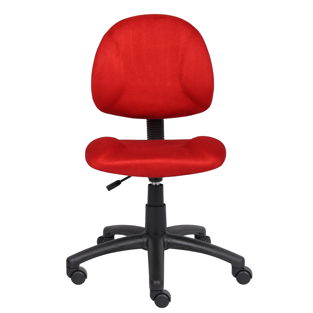 Boss Red Microfiber Deluxe Posture Chair. Picture 3