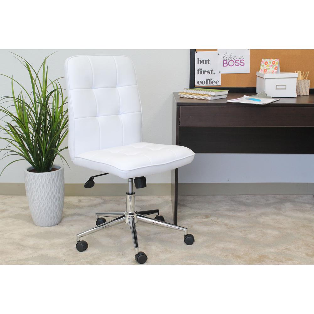 Boss Modern Office Chair - White. Picture 4