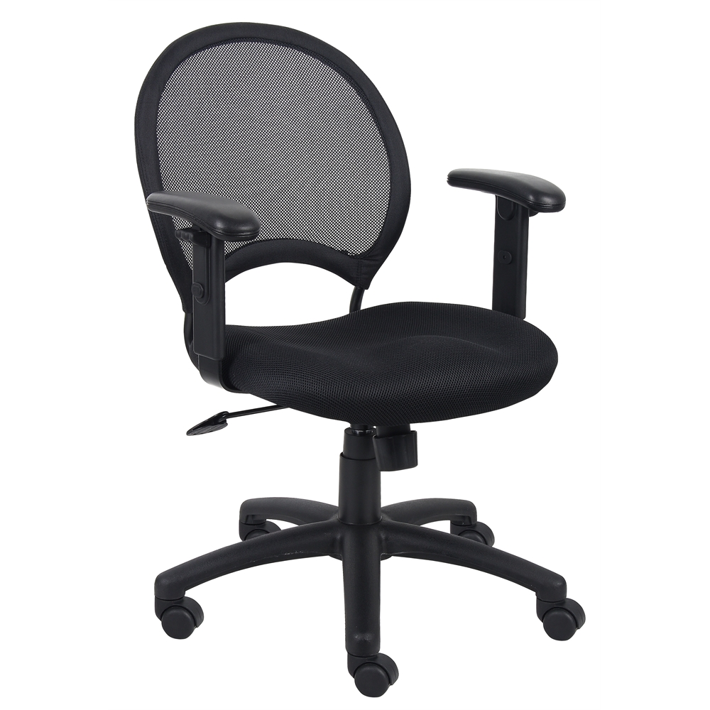 Boss Mesh Chair With Adjustable Arms. Picture 6