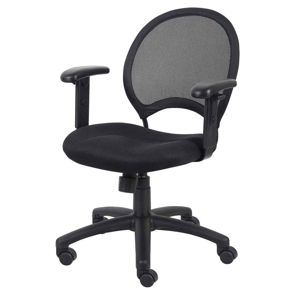 Boss Mesh Chair With Adjustable Arms. Picture 4