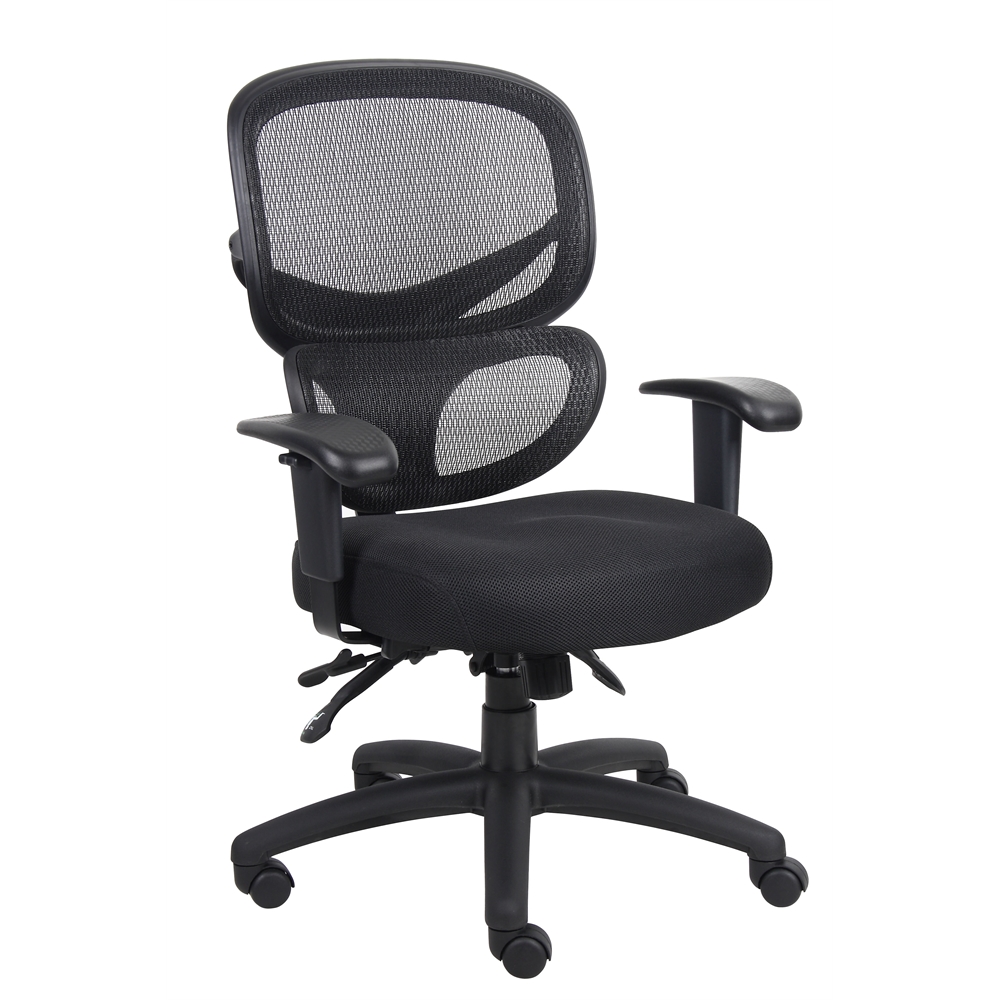 Boss Multi-Function Mesh Task Chair. Picture 1