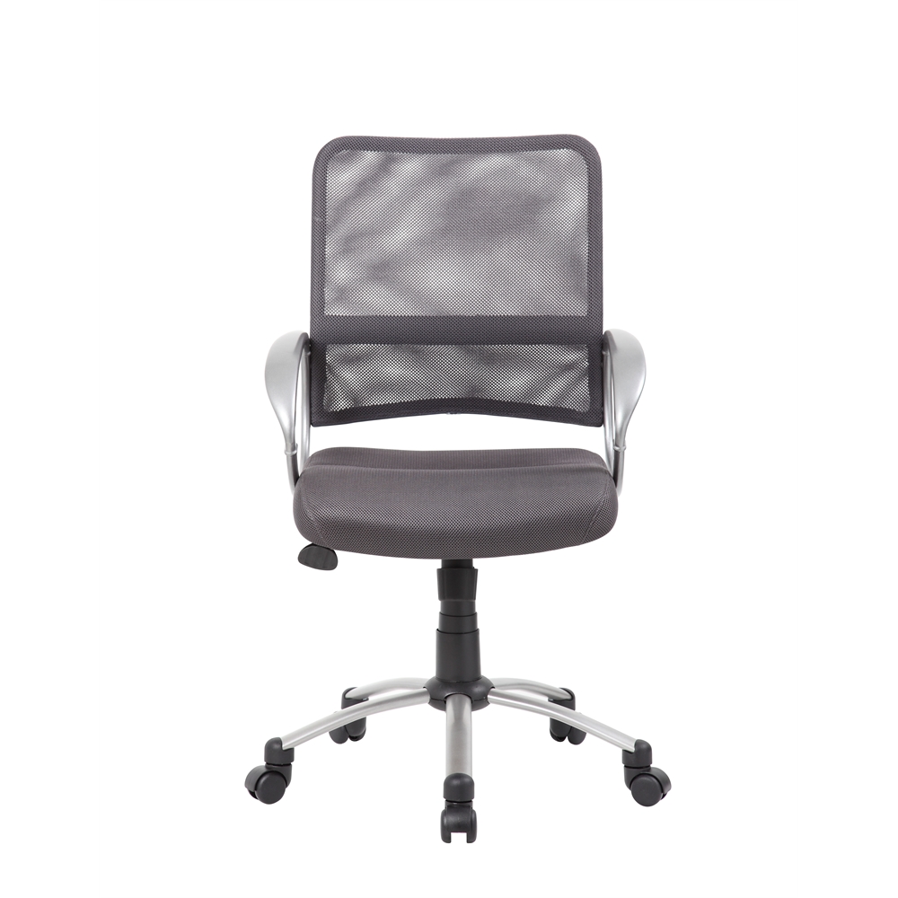 Boss Mesh Back W/ Pewter Finish Task Chair. Picture 2