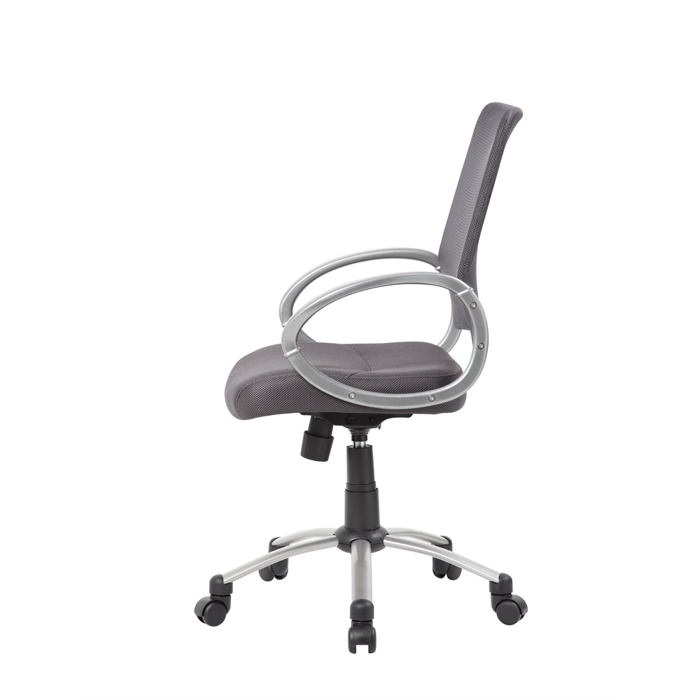 Boss Mesh Back W/ Pewter Finish Task Chair. Picture 4