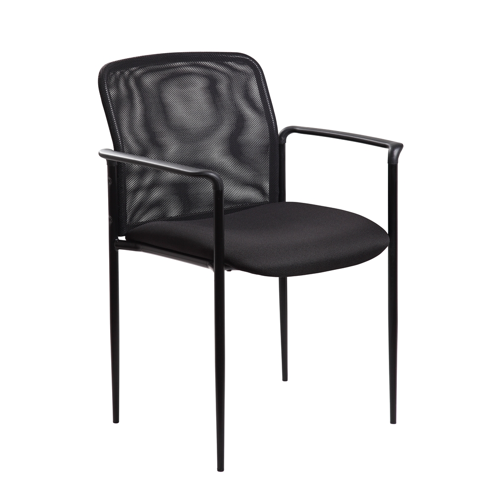 Boss Mesh Guest Chair, Black. Picture 1