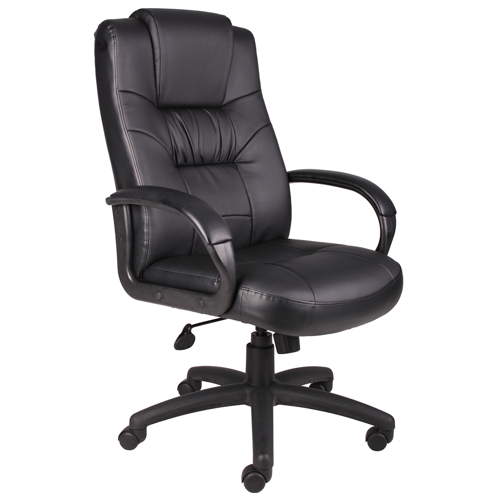Boss Executive High Back LeatherPlus Chair. Picture 1