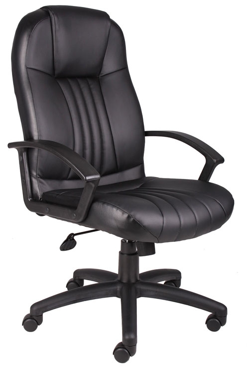 Boss High Back Leather Plus Chair. Picture 1