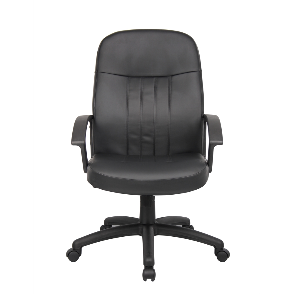 Boss Executive Leather Budget Chair. Picture 3