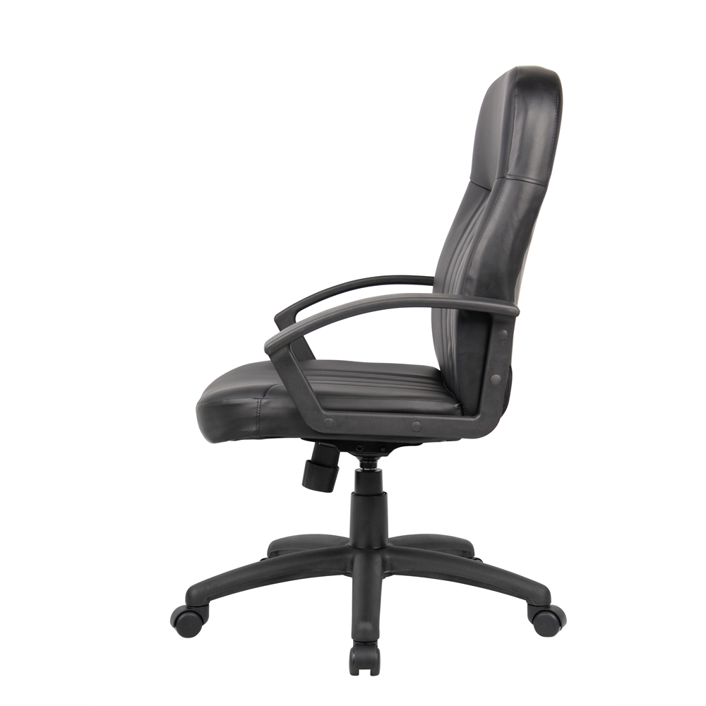 Boss Executive Leather Budget Chair. Picture 5