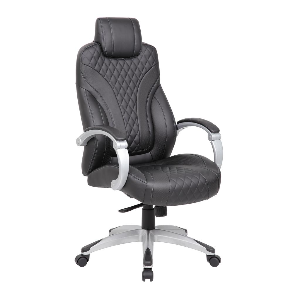 Boss Executive Hinged Arm Chair - Black. Picture 6