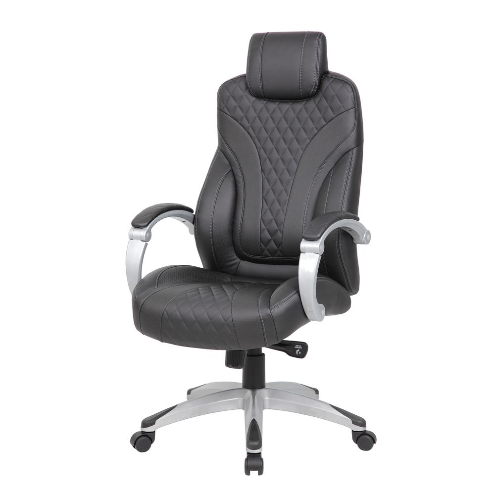 Boss Executive Hinged Arm Chair - Black. Picture 4