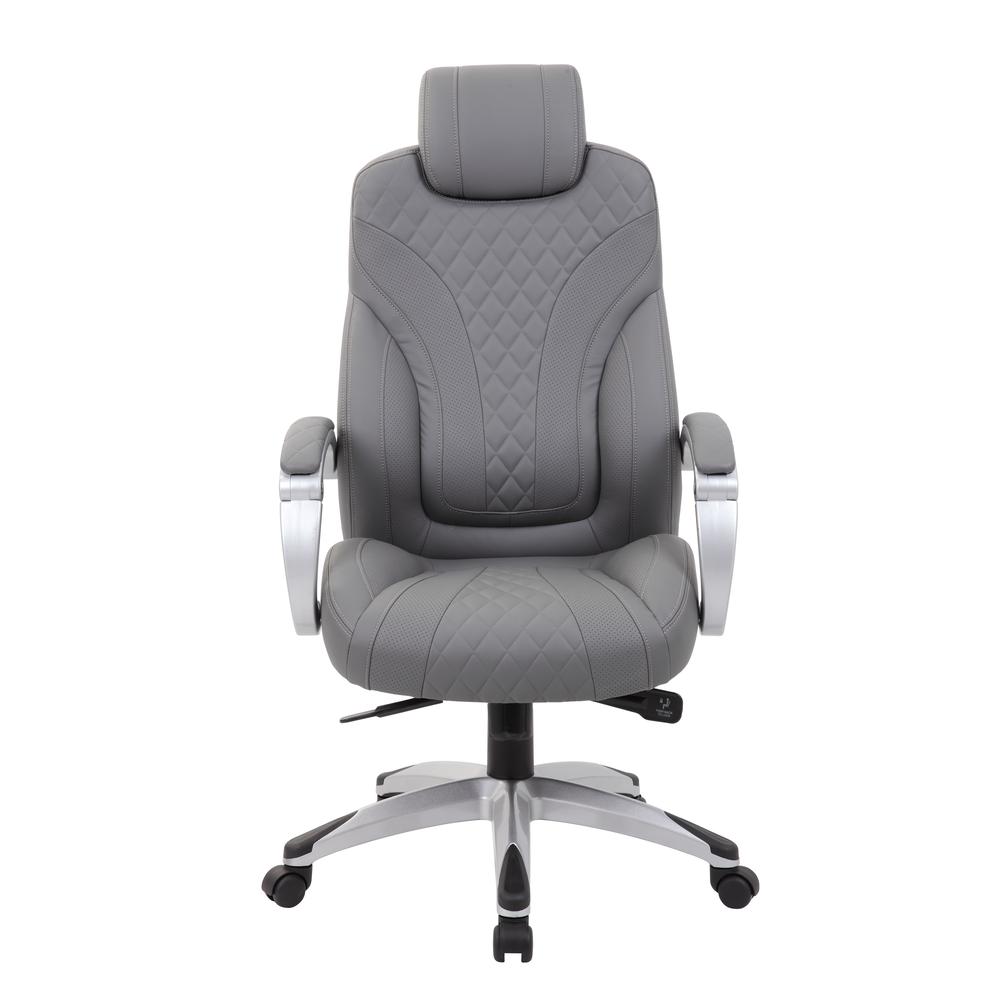 Boss Executive Hinged Arm Chair - Grey. Picture 2