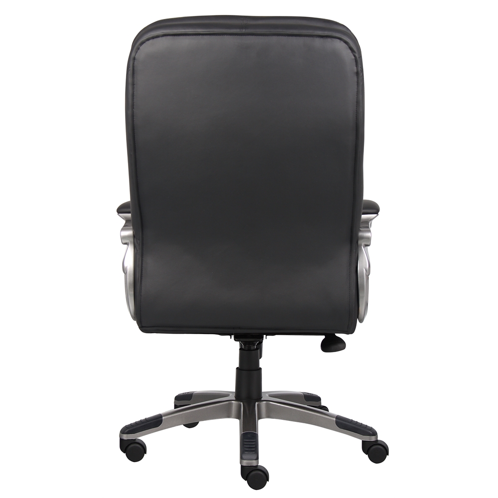 Boss High Back Executive Chair With Pewter Finished Base/Arms. Picture 1
