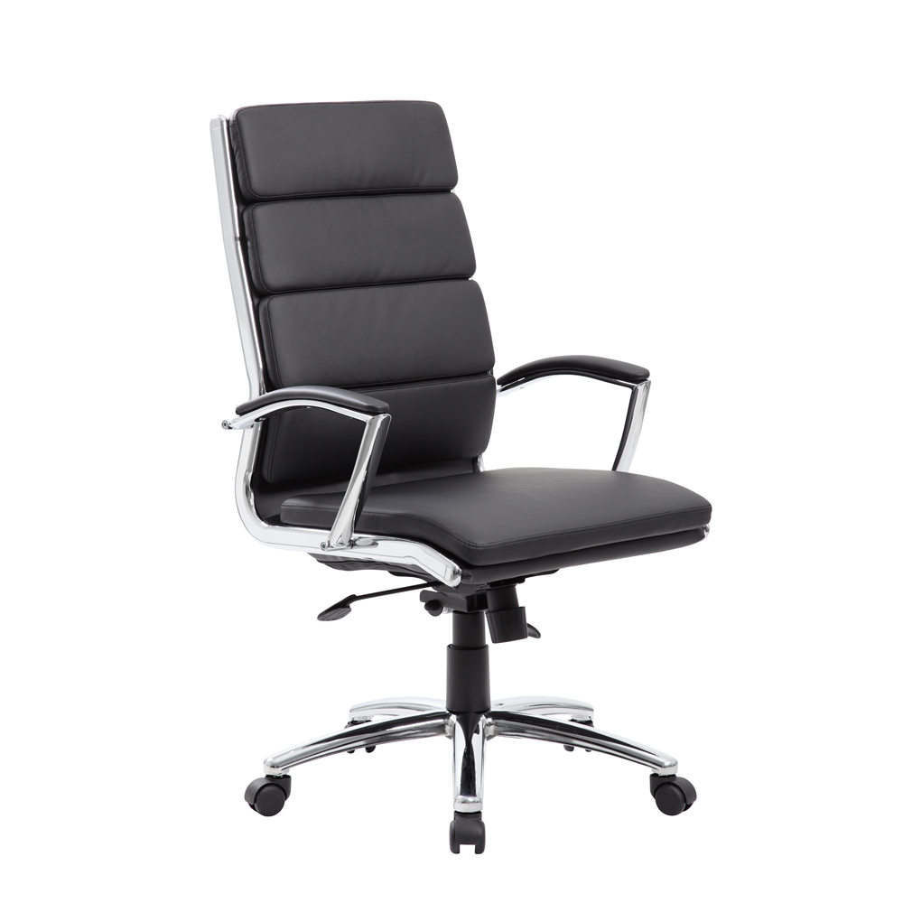 Boss Executive CaressoftPlus™ Chair with Metal Chrome Finish. Picture 1