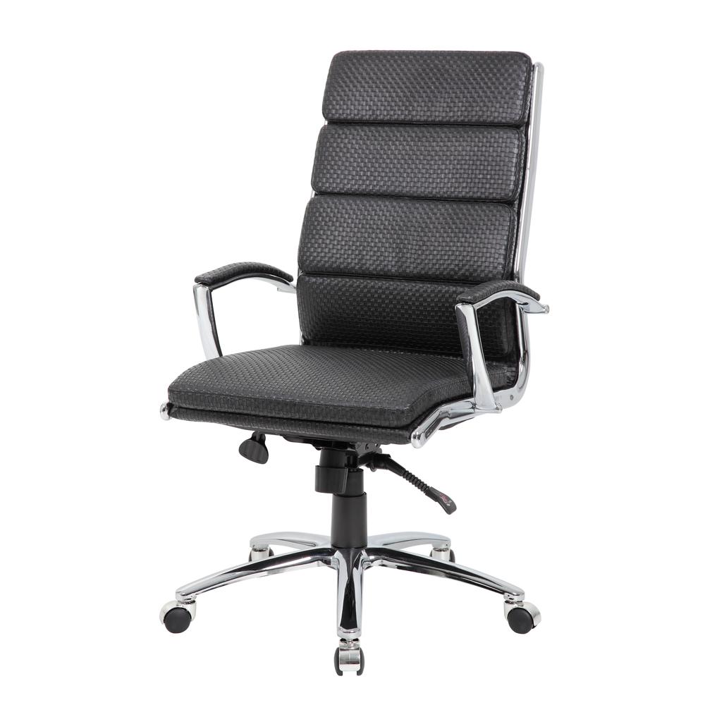 Boss Executive Vinyl Chair with Metal Chrome Finish. Picture 2