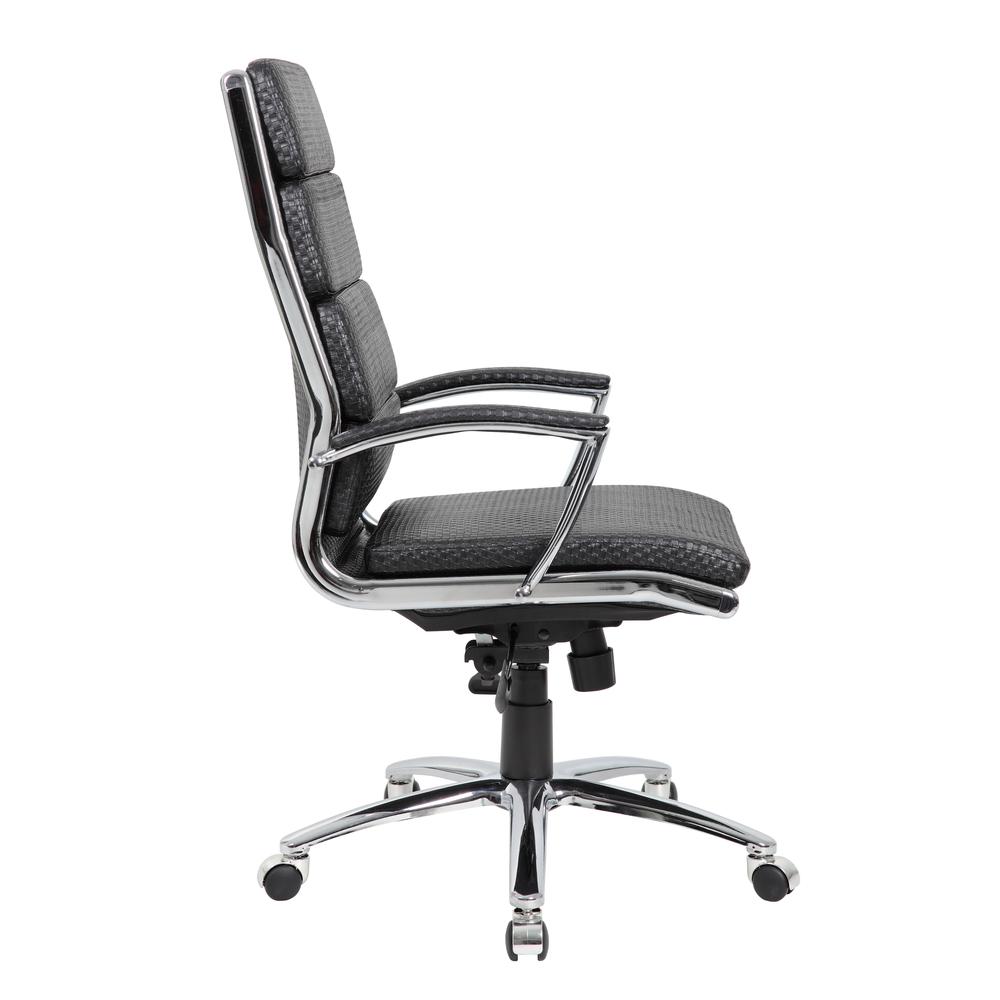 Boss Executive Vinyl Chair with Metal Chrome Finish. Picture 4