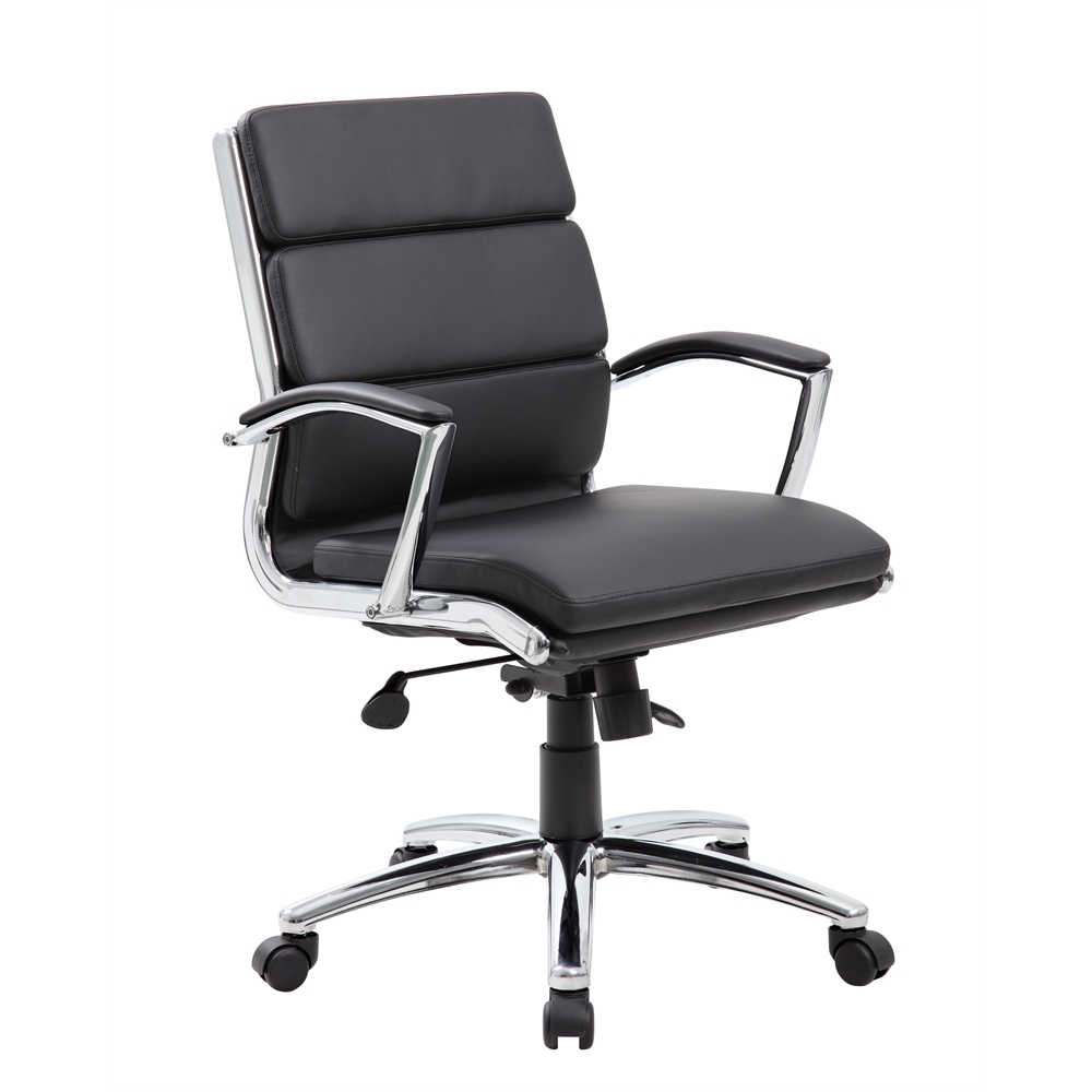Boss Executive CaressoftPlus™ Chair with Metal Chrome Finish - Mid Back. The main picture.