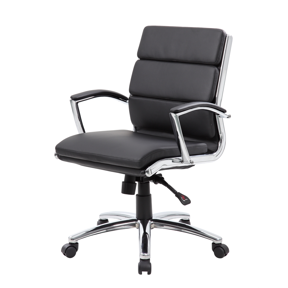 Boss Executive CaressoftPlus™ Chair with Metal Chrome Finish - Mid Back. Picture 4
