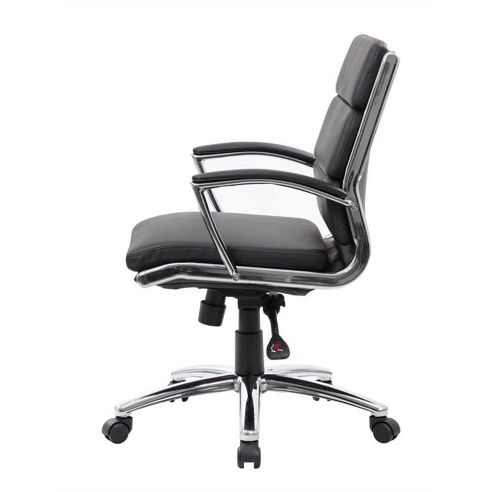 Boss Executive CaressoftPlus™ Chair with Metal Chrome Finish - Mid Back. Picture 5