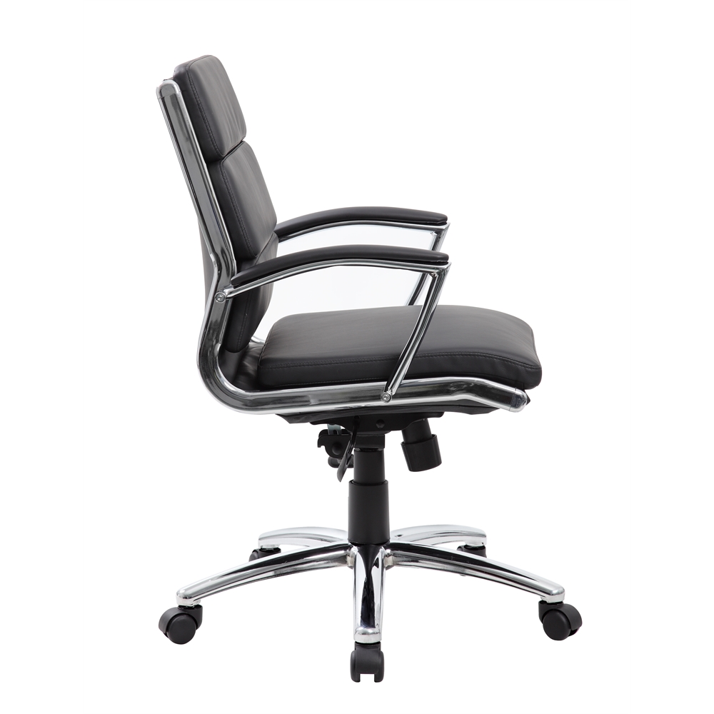 Boss Executive CaressoftPlus™ Chair with Metal Chrome Finish - Mid Back. Picture 6