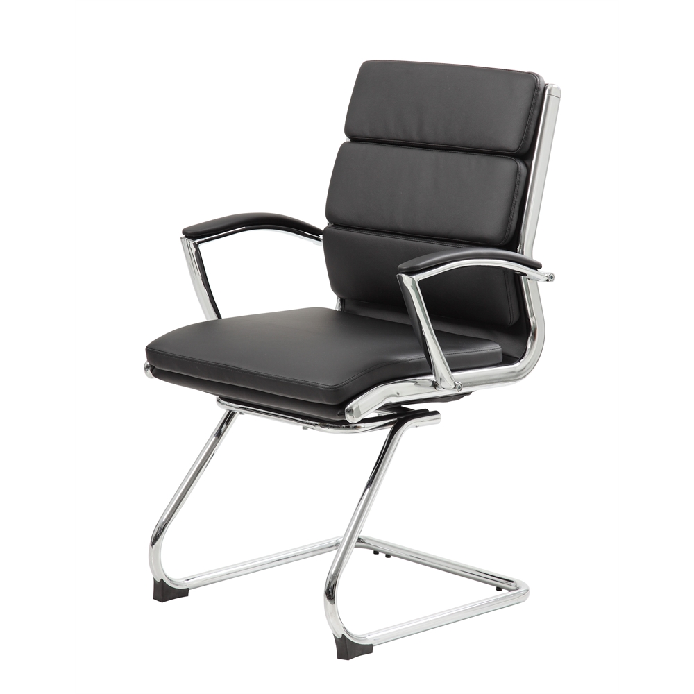Boss Executive CaressoftPlus™ Chair with Metal Chrome Finish - Guest Chair. Picture 4