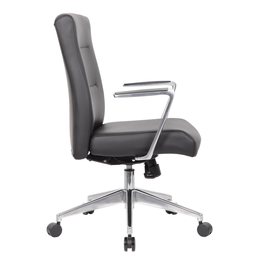 Boss Modern Conference Chair with Aluminum Arm & Base. Picture 4
