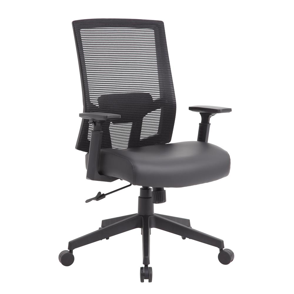 Boss Black Mesh Back Chair. Picture 1